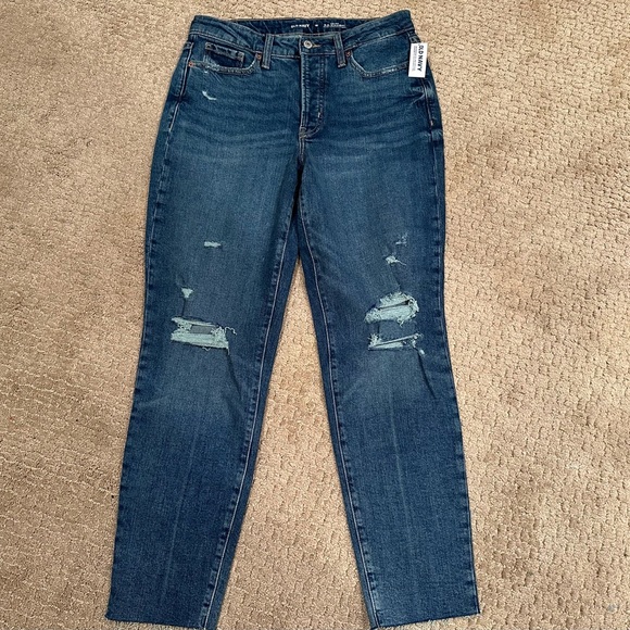Old Navy High Rise Straight Jeans 10 - Picture 6 of 8